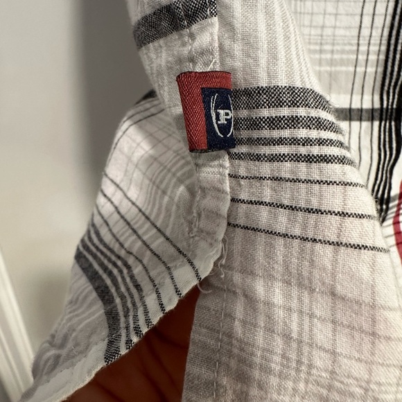 VTG 90’s Phat Farm Black and Red Plaid Men's Button Down Logo Streetwear large - Picture 14 of 14